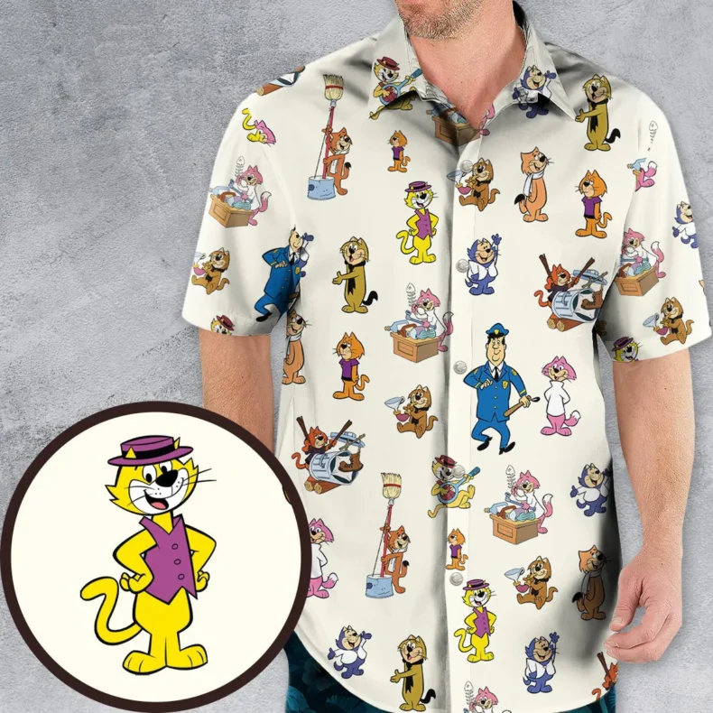 Top Cat Characters Hawaiian Shirt