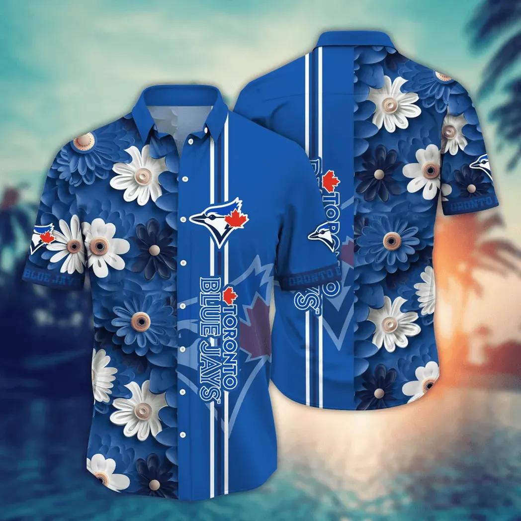 Toronto Blue Jays MLB Flower Aloha Hawaiian Shirt 13, MLB Hawaiian Shirt