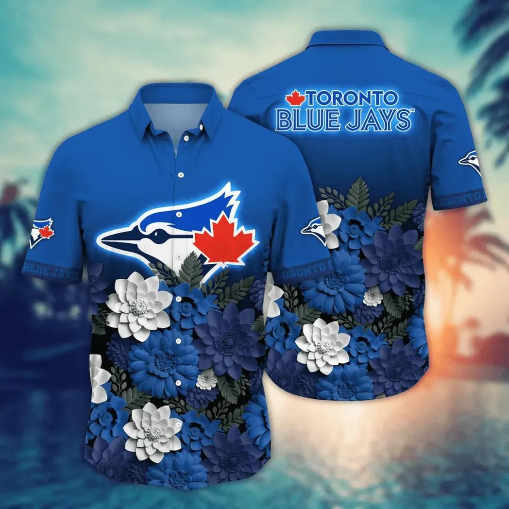 Toronto Blue Jays MLB Flower Aloha Hawaiian Shirt 15, MLB Hawaiian Shirt