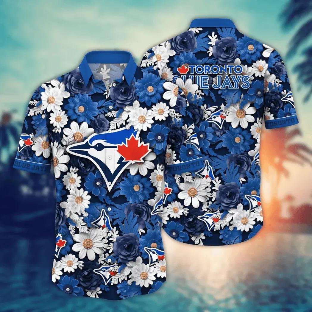 Toronto Blue Jays MLB Flower Aloha Hawaiian Shirt 18, MLB Hawaiian Shirt