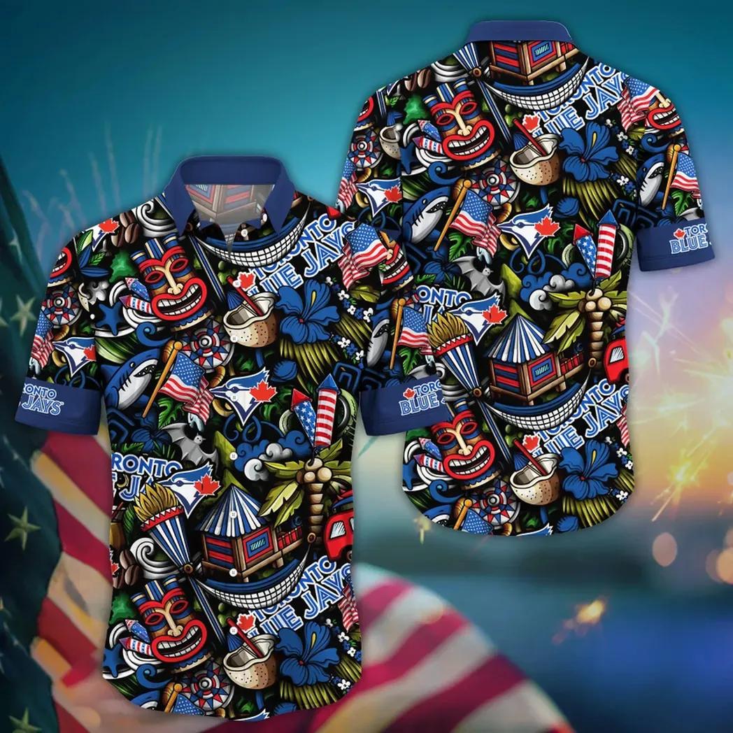 Toronto Blue Jays MLB Flower Aloha Hawaiian Shirt 20, MLB Hawaiian Shirt