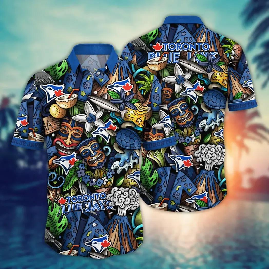 Toronto Blue Jays MLB Flower Aloha Hawaiian Shirt 4, MLB Hawaiian Shirt