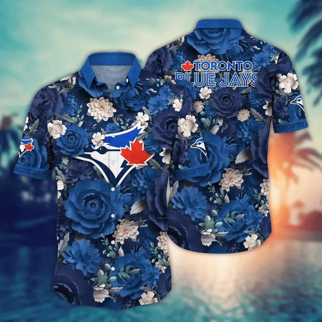 Toronto Blue Jays MLB Flower Aloha Hawaiian Shirt 6, MLB Hawaiian Shirt