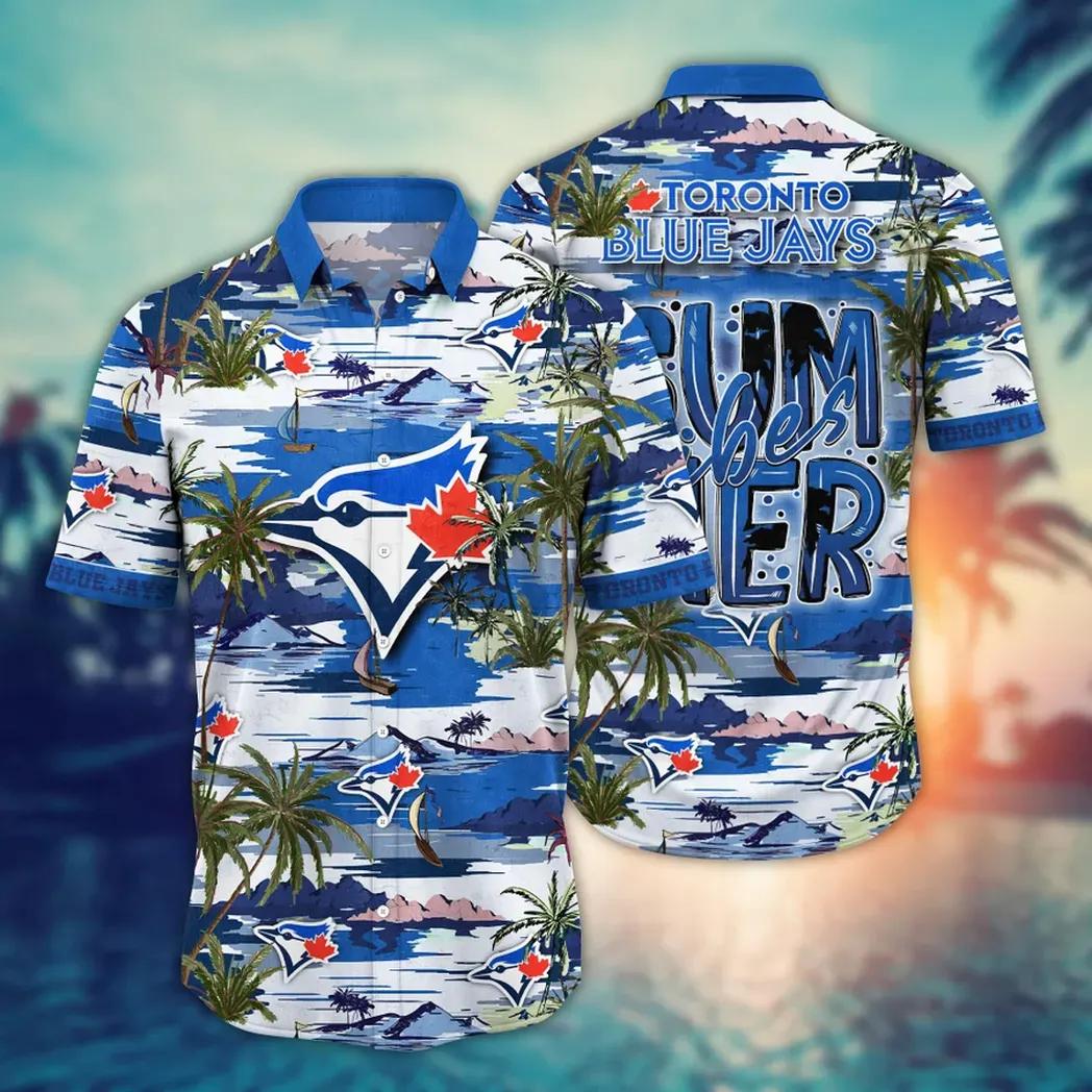 Toronto Blue Jays MLB Flower Aloha Hawaiian Shirt 9, MLB Hawaiian Shirt
