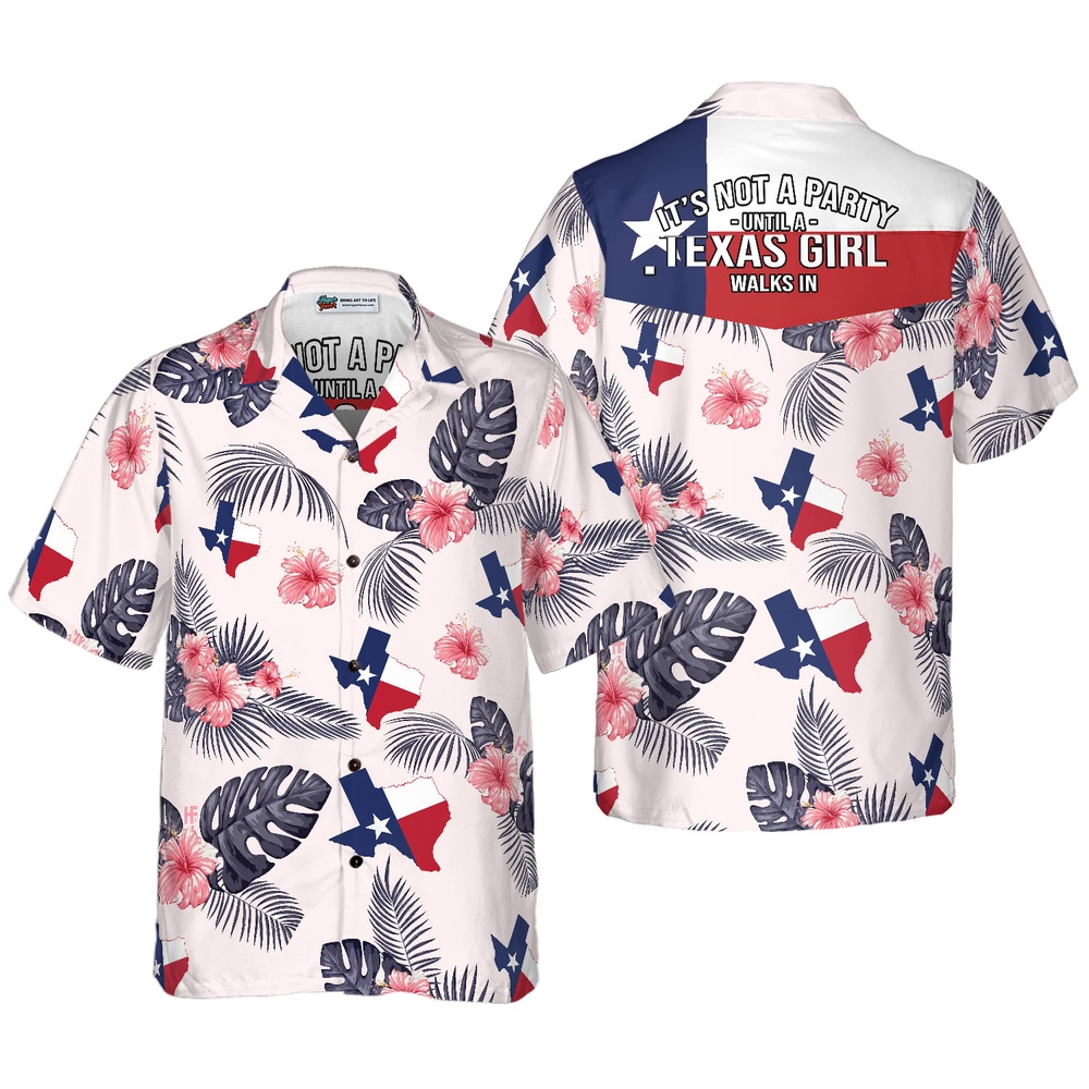 Tropical Texas Hawaiian Shirt, Texas Hawaii Shirt, Texas Shirt