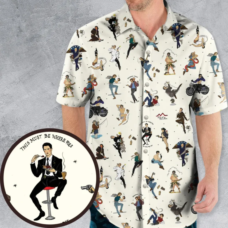 Twin Peaks Characters Pin-up Girl Hawaiian Shirt