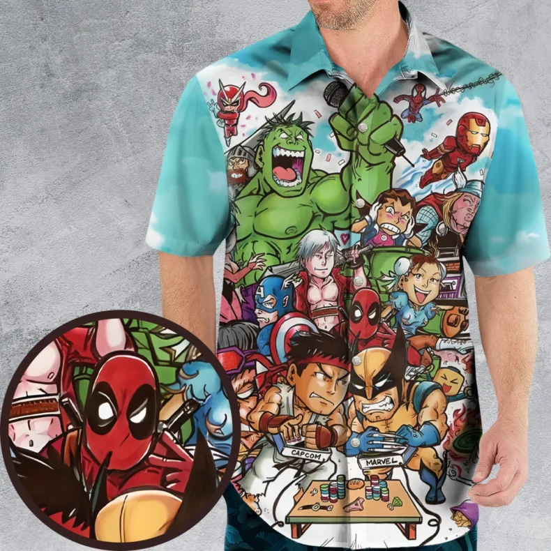 Ultimate Marvel vs Capcom Hawaiian Shirt