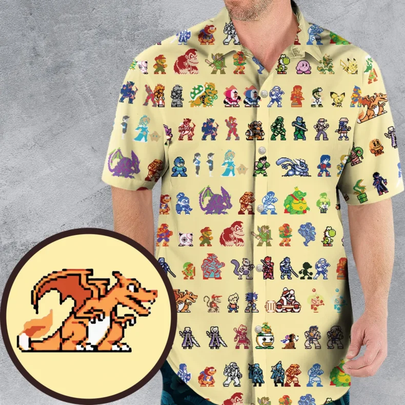 Ultimate Roster Super Smash Bros Hawaiian Shirt
