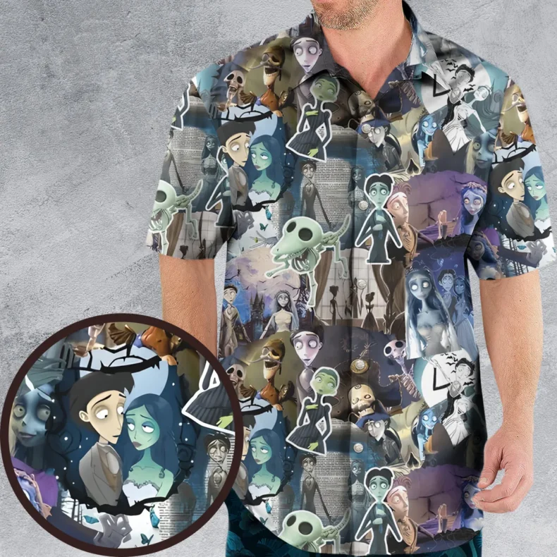 Unalive Bride Corpse Bride Hawaiian Shirt