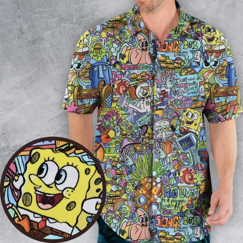 Under The Sea Characters Hawaiian Shirt