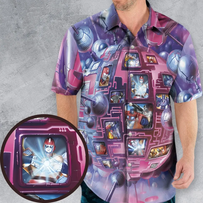 Unicron's Brain Transformers Hawaiian Shirt