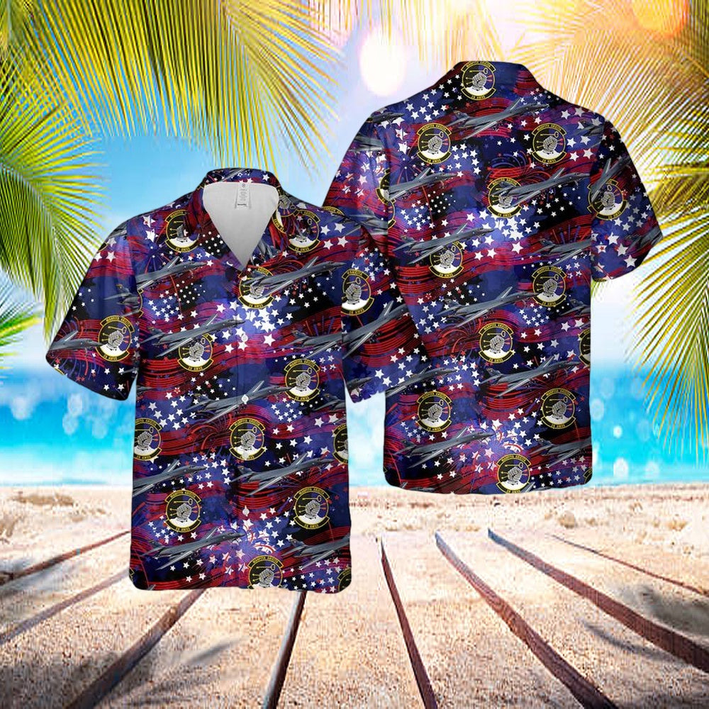 Us Air Force 28th Aircraft Maintenance Squadron Rockwell B-1b Lancer, 4th Of July Hawaiian Shirt - Hawaiian Outfit For Men