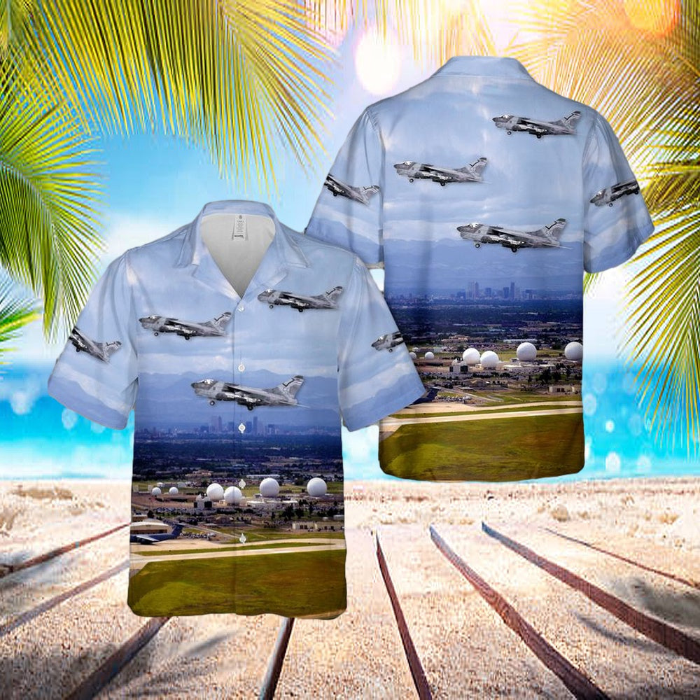 Us Air Force Colorado Air National Guard 120th Tfs, 140th Tfw A-7d Corsair Ii Hawaiian Shirt - Beachwear For Men - Best Hawaiian Shirts