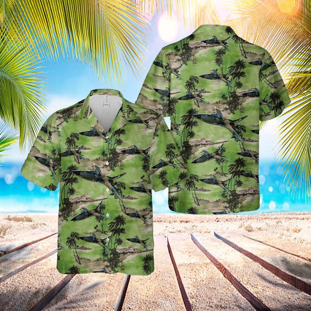 Us Air Force F-105 Wild Weasel Hawaiian Shirt - Hawaiian Outfit For Men - Gift For Young Adult
