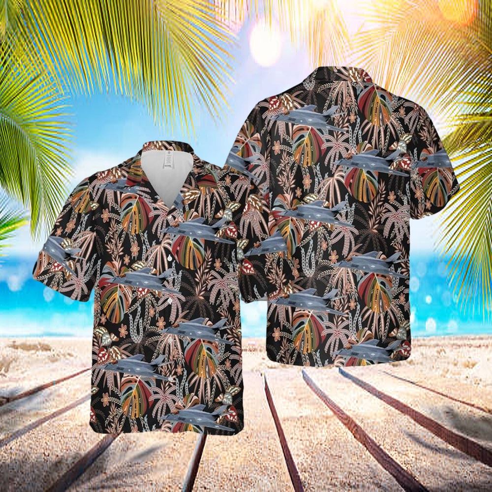 Us Air Force F-117a Nighthawk 37th Tfw, 417th Tfs Bandits, #84-0828 Hawaiian Shirt - Hawaiian Outfit For Men