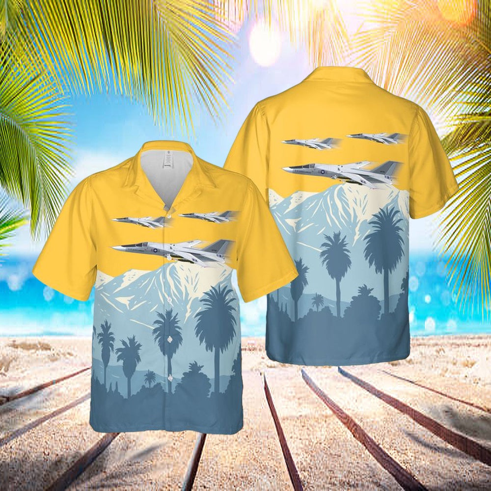 Us Air Force General Dynamics F-111 Aardvark 63-9766 Hawaiian Shirt - Beachwear For Men - Best Hawaiian Shirts