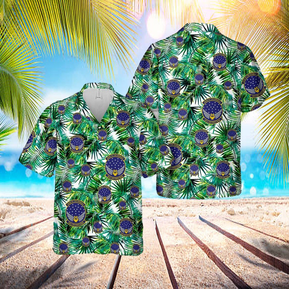 Us Air Force Illinois Air National Guard, Air Force Band Of The Midwest, 566th Air Force Band Hawaiian Shirt - Best Hawaiian Shirts