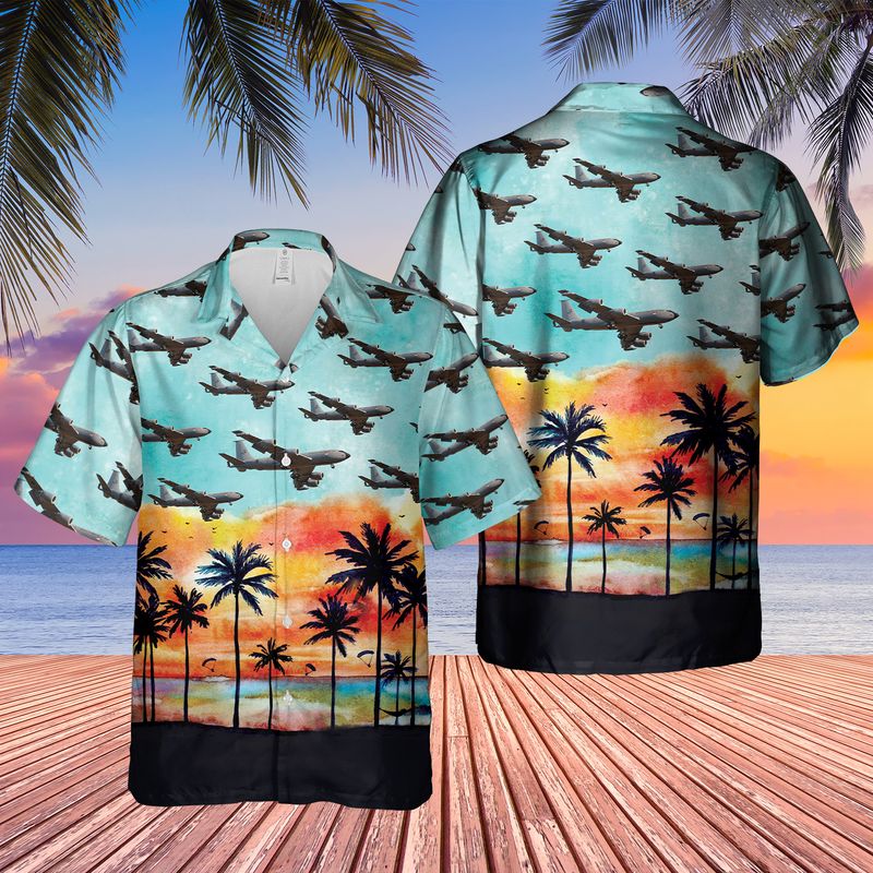 Us Air Force Kc-46 Pegasus Hawaiian Shirt - Beachwear For Men - Best Hawaiian Shirts
