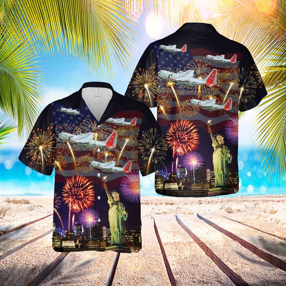 Us Air Force Lc-130 Hercules Skibird , 4th Of July Hawaiian Shirt - Hawaiian Outfit For Men - Gift For Young Adult
