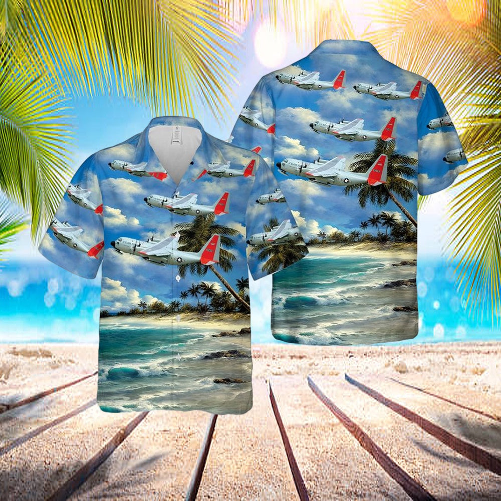 Us Air Force Lc-130 Hercules Skibird Hawaiian Shirt - Beachwear For Men - Best Hawaiian Shirts