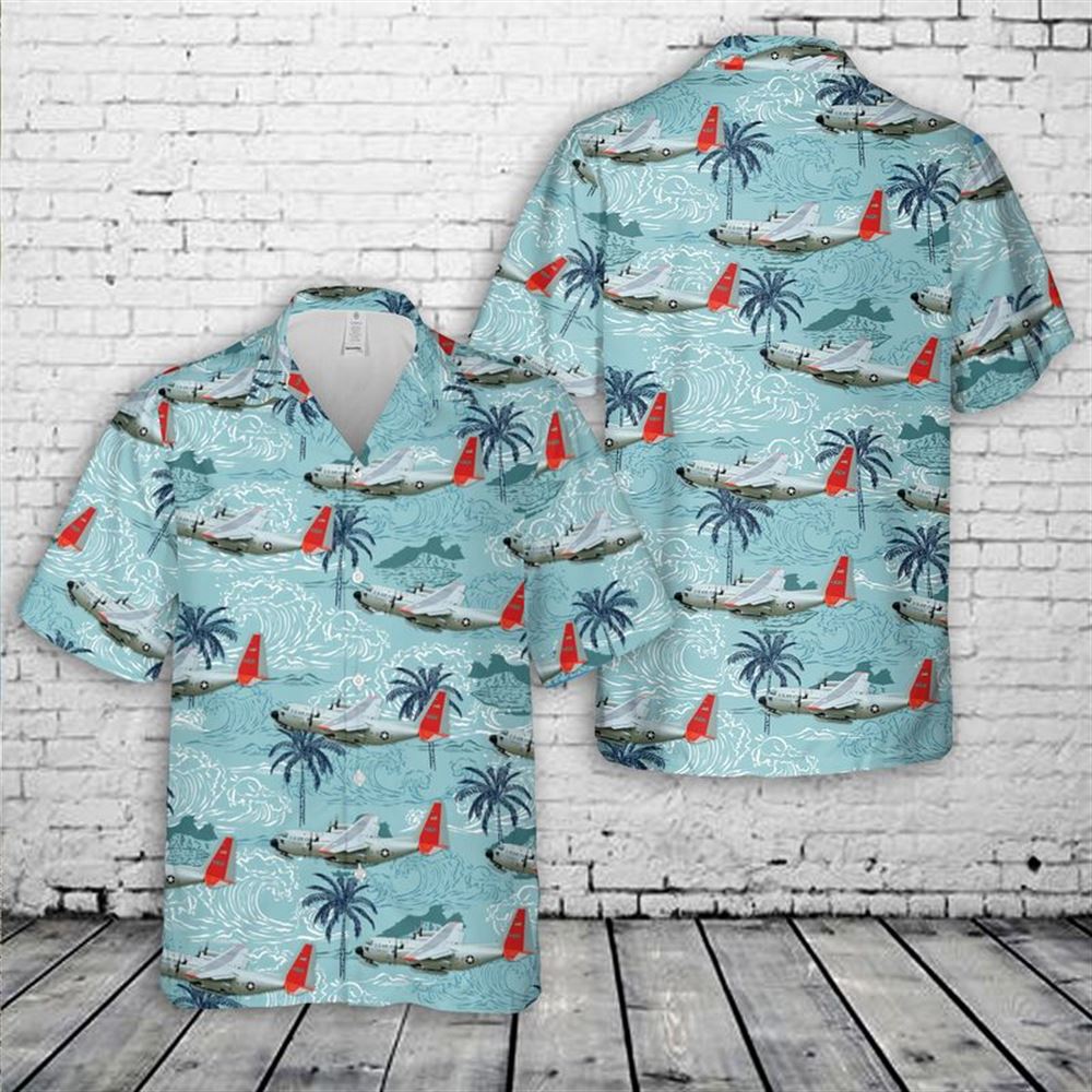 Us Air Force Lc-130 Hercules Skibird Hawaiian Shirt - Mens Hawaiian Shirt - US Air Force Gifts