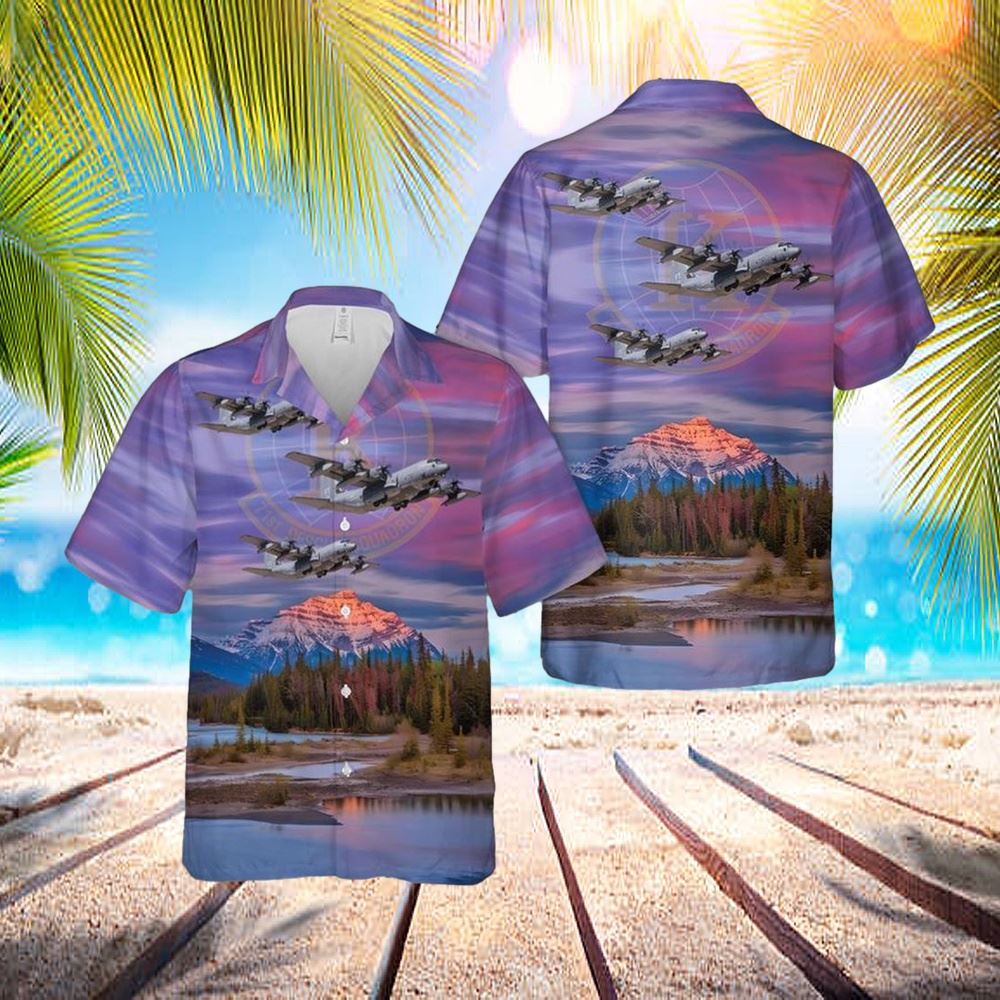 Us Air Force Lockheed Hc-130j Combat King II 71st Rescue Squadron Hawaiian Shirt - Hawaiian Outfit For Men