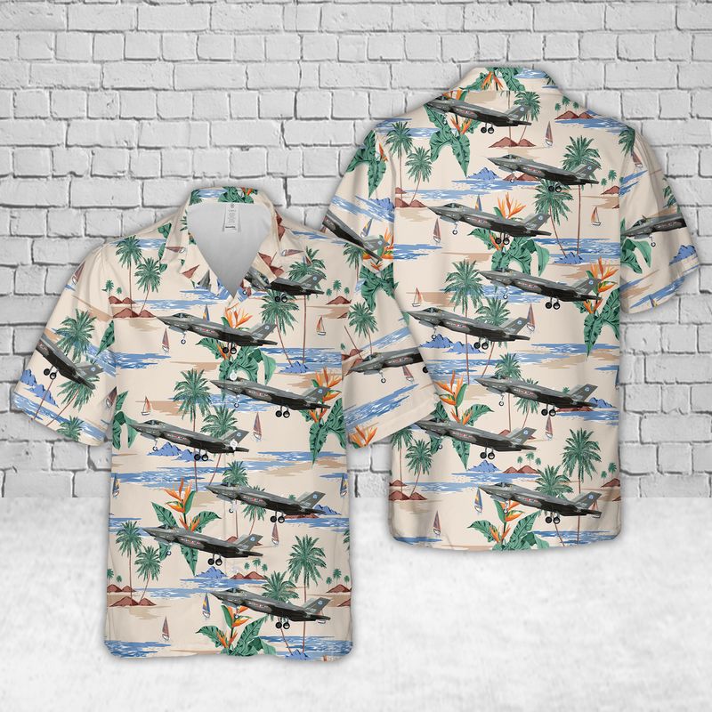 Us Air Force Lockheed Martin F-35 Lightning Ii Of 461st Flight Test Squadron Hawaiian Shirt - Beachwear For Men - Best Hawaiian Shirts