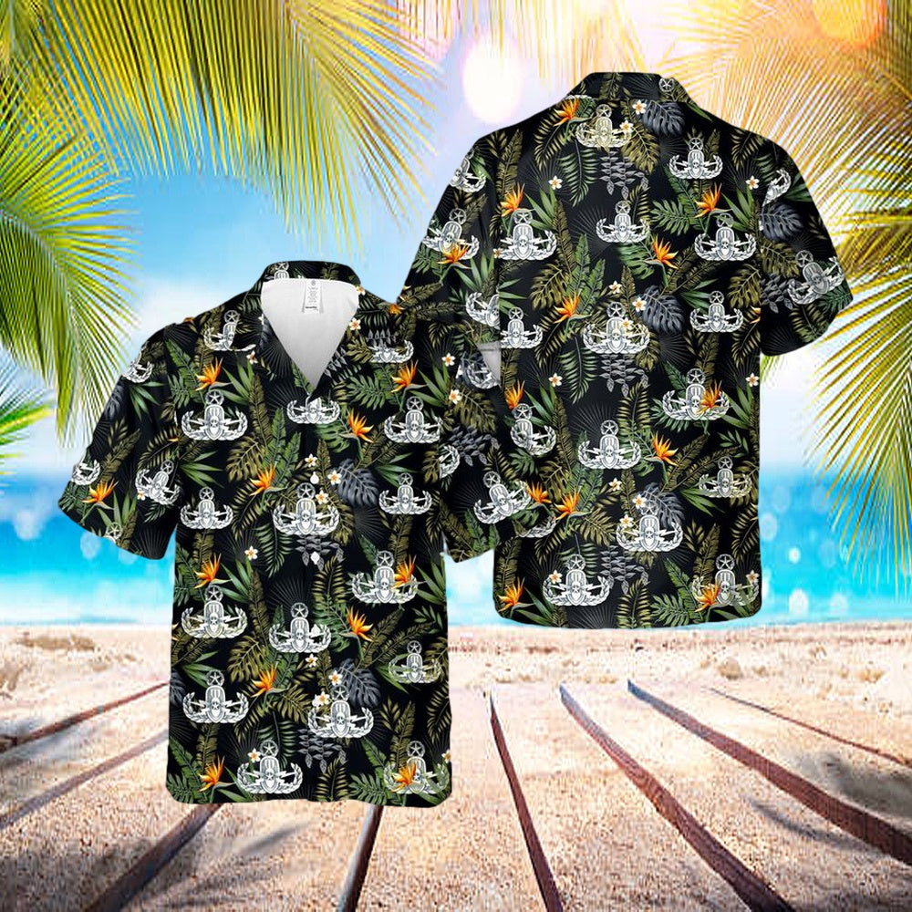 Us Air Force Master Explosive Ordnance Disposal (Eod) Hawaiian Shirt - Beachwear For Men - Best Hawaiian Shirts