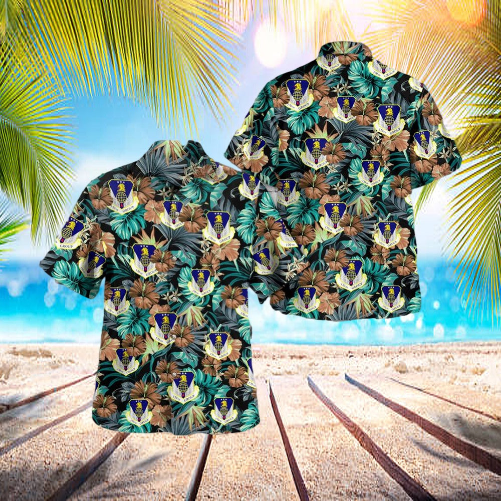 Us Air Force Nebraska Air National Guard 170th Group Hawaiian Shirt - Beachwear For Men - Best Hawaiian Shirts