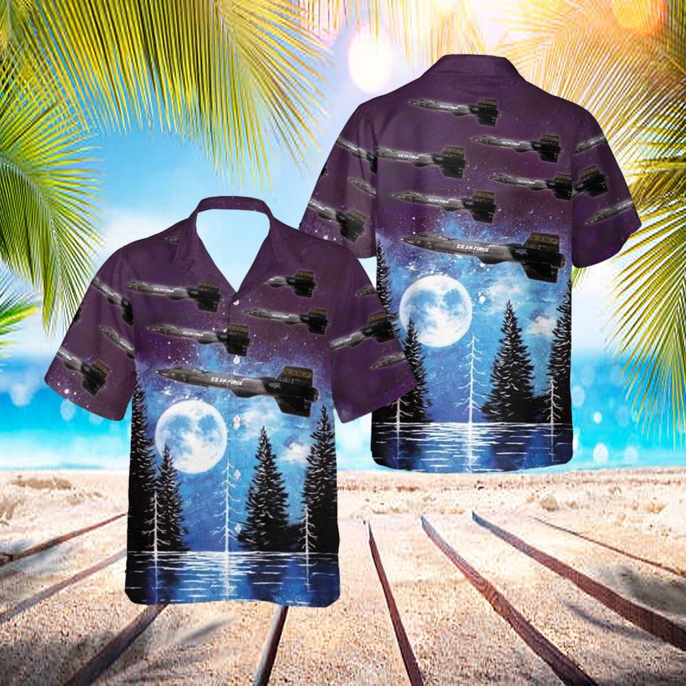 US Air Force North American X-15 Hawaiian Shirt - Mens Hawaiian Shirt - US Air Force Gifts