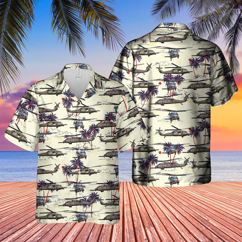 Us Air Force Sikorsky Hh-60g Pave Hawk (S-70a) Hawaiian Shirt - Beachwear For Men - Best Hawaiian Shirts