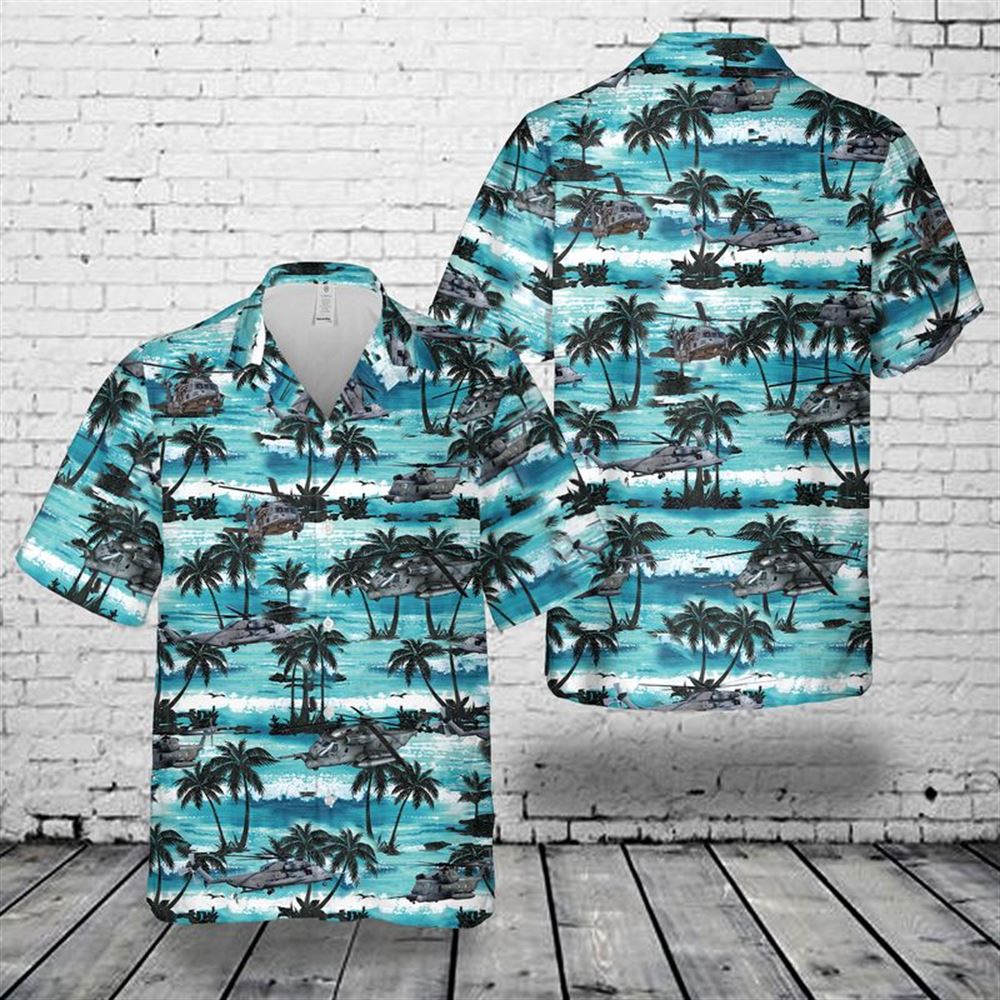 U.S. Air Force Sikorsky Mh-53 Pave Low Hawaiian Shirt - Mens Hawaiian Shirt - US Air Force Gifts
