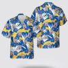 US Army 16th Infantry Regiment Flower Pattern Hawaiian Shirt - Gift For Military Personnel