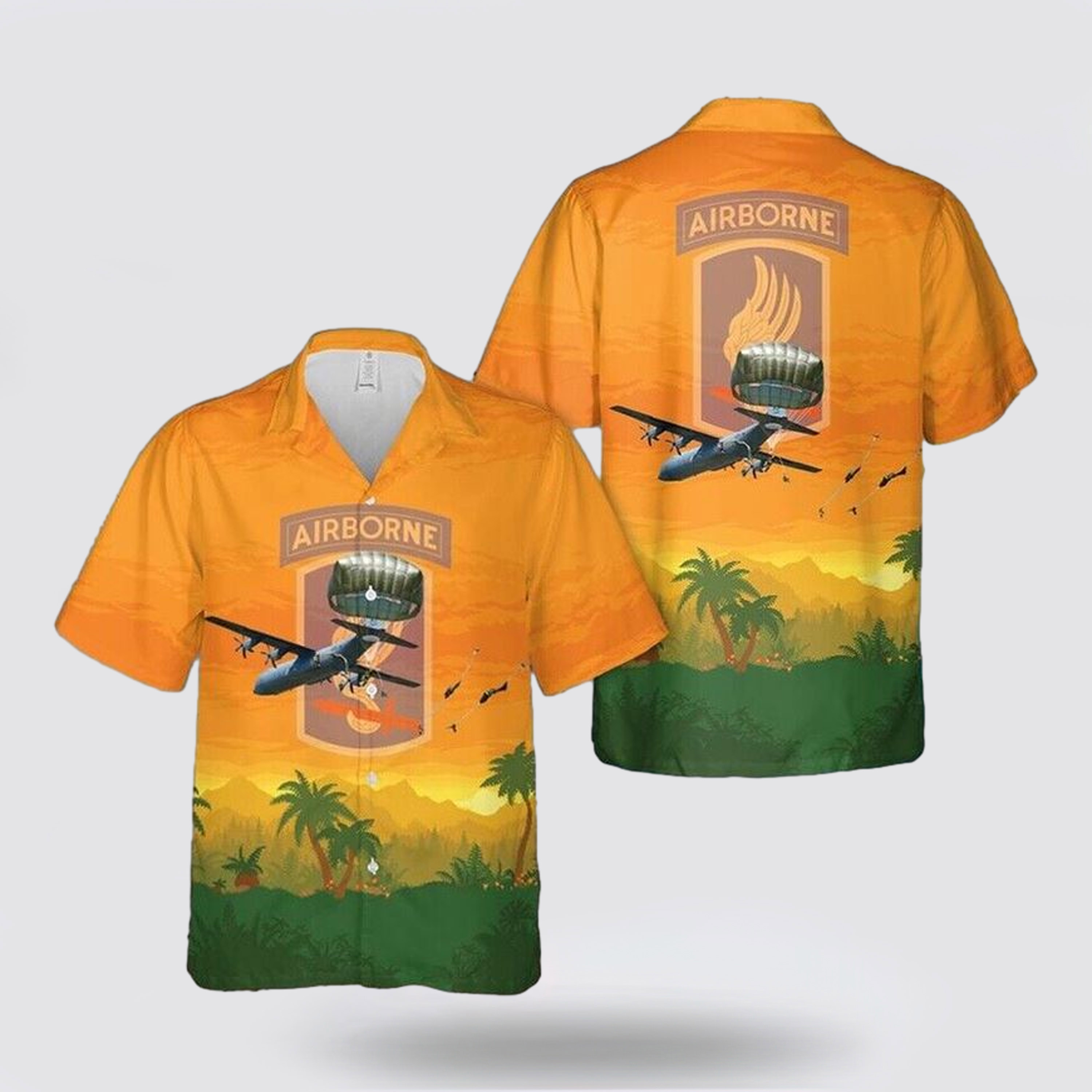 US Army 173rd Airborne Brigade Hawaiian Shirt - Gift For Military Personnel