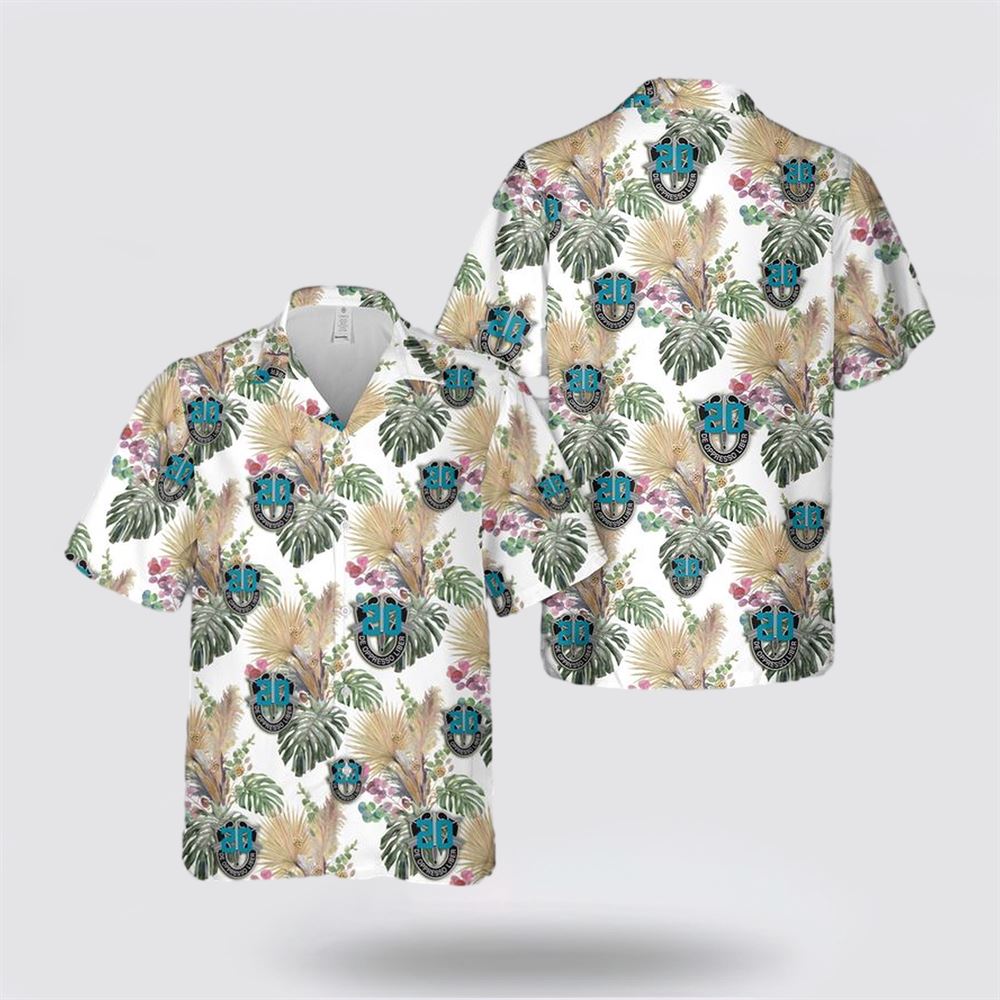 US Army 20th Special Forces Group (20th SFG) Hawaiian Shirt - Gift For Military Personnel