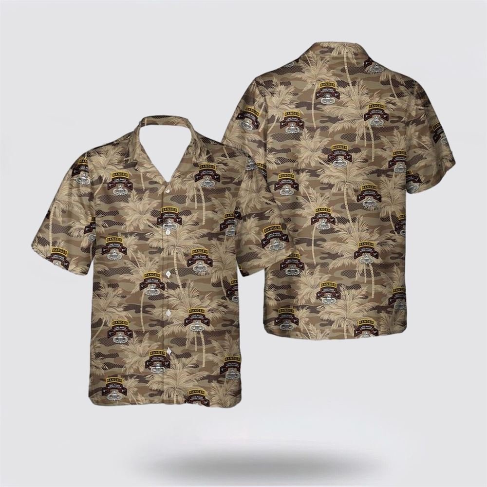 US Army 51st Infantry Long Range Surveillance E Company Ranger Hawaiian Shirt - Gift For Military Personnel