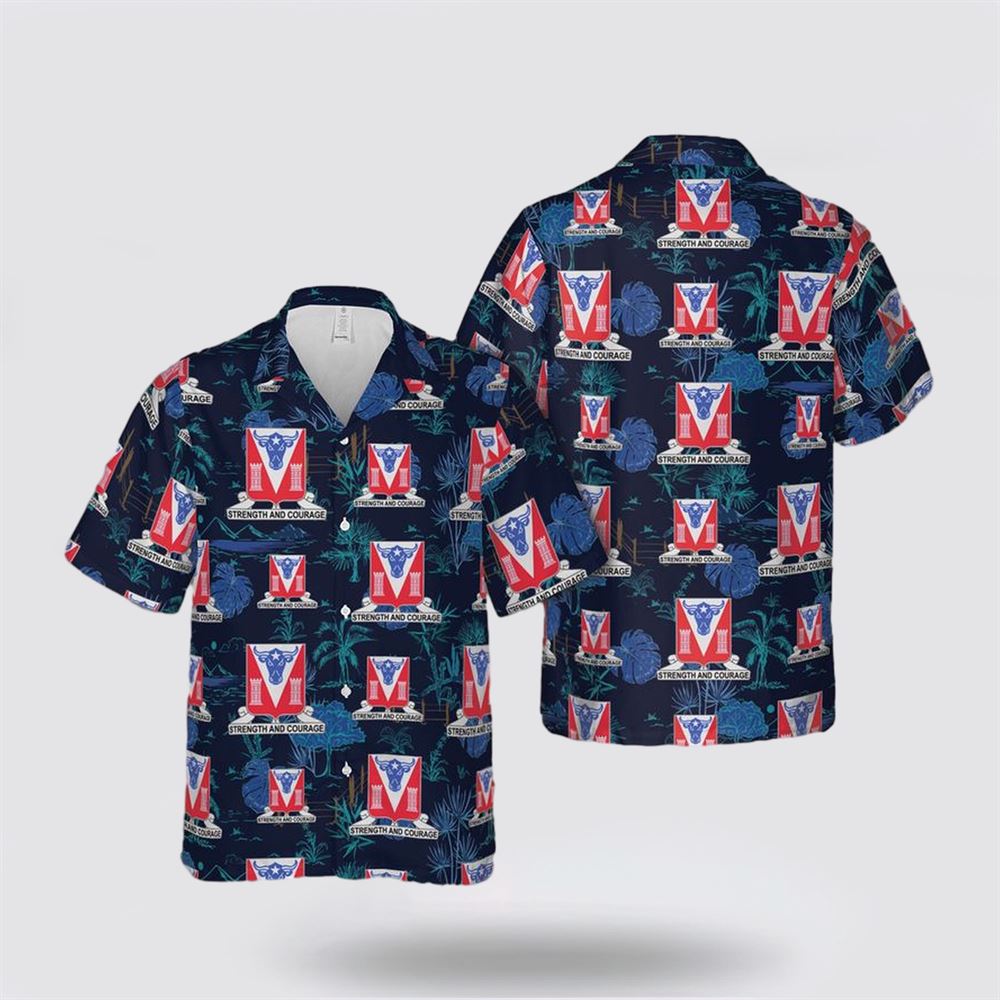 US Army 82nd Engineer Battalion Hawaiian Shirt - Gift For Military Personnel