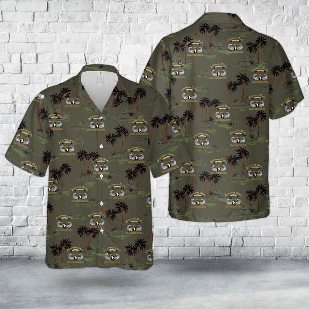 Us Army Hawaiian Shirt, US Army 101st Airborne Division Parachute Demonstration Team - Screaming Eagles Hawaiian Shirt
