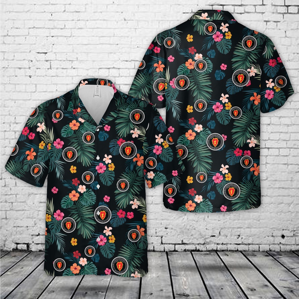 Us Army Hawaiian Shirt, US Army 25th Infantry Division Ranger Long Range Patrol Hawaiian Shirt