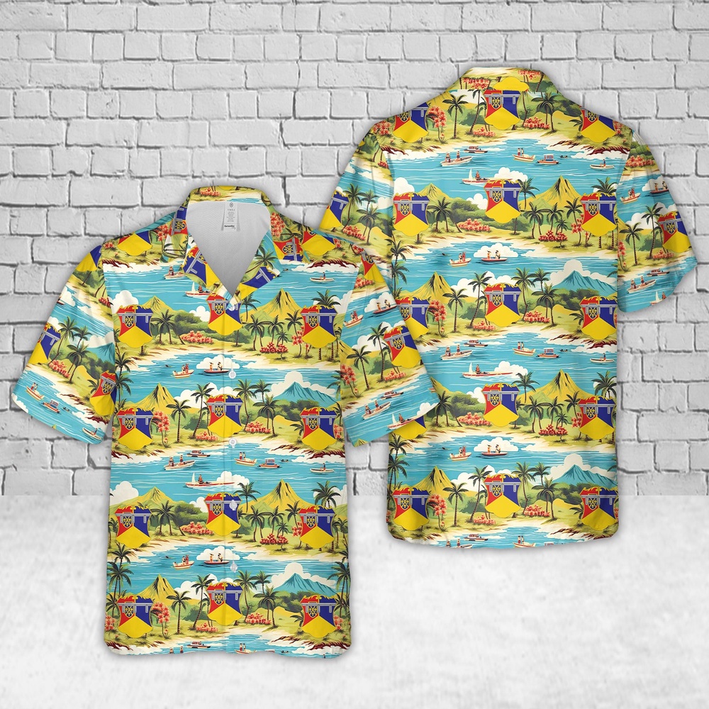 Us Army Hawaiian Shirt, US Army 66th Armor Regiment Burt's Knights Hawaiian Shirt