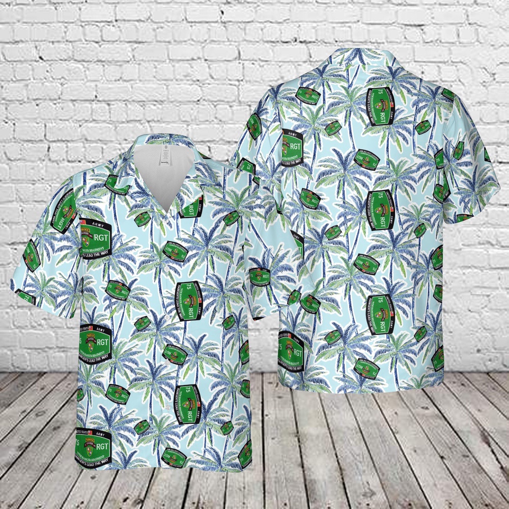 Us Army Hawaiian Shirt, US Army 75th Infantry Regiment O Company Long Range Patrol - Airborne Ranger Hawaiian Shirt