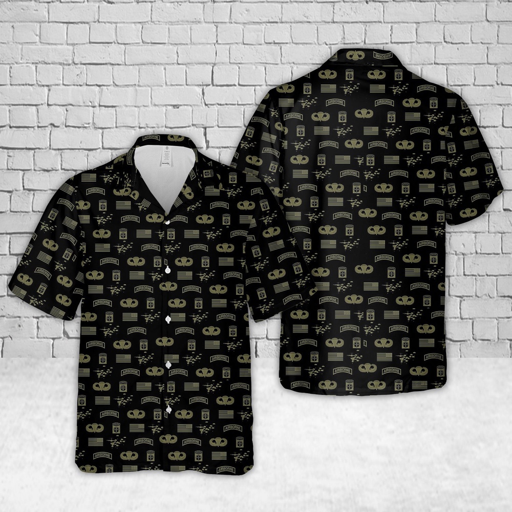 Us Army Hawaiian Shirt, US Army 82nd Airborne Division Hawaiian Shirt