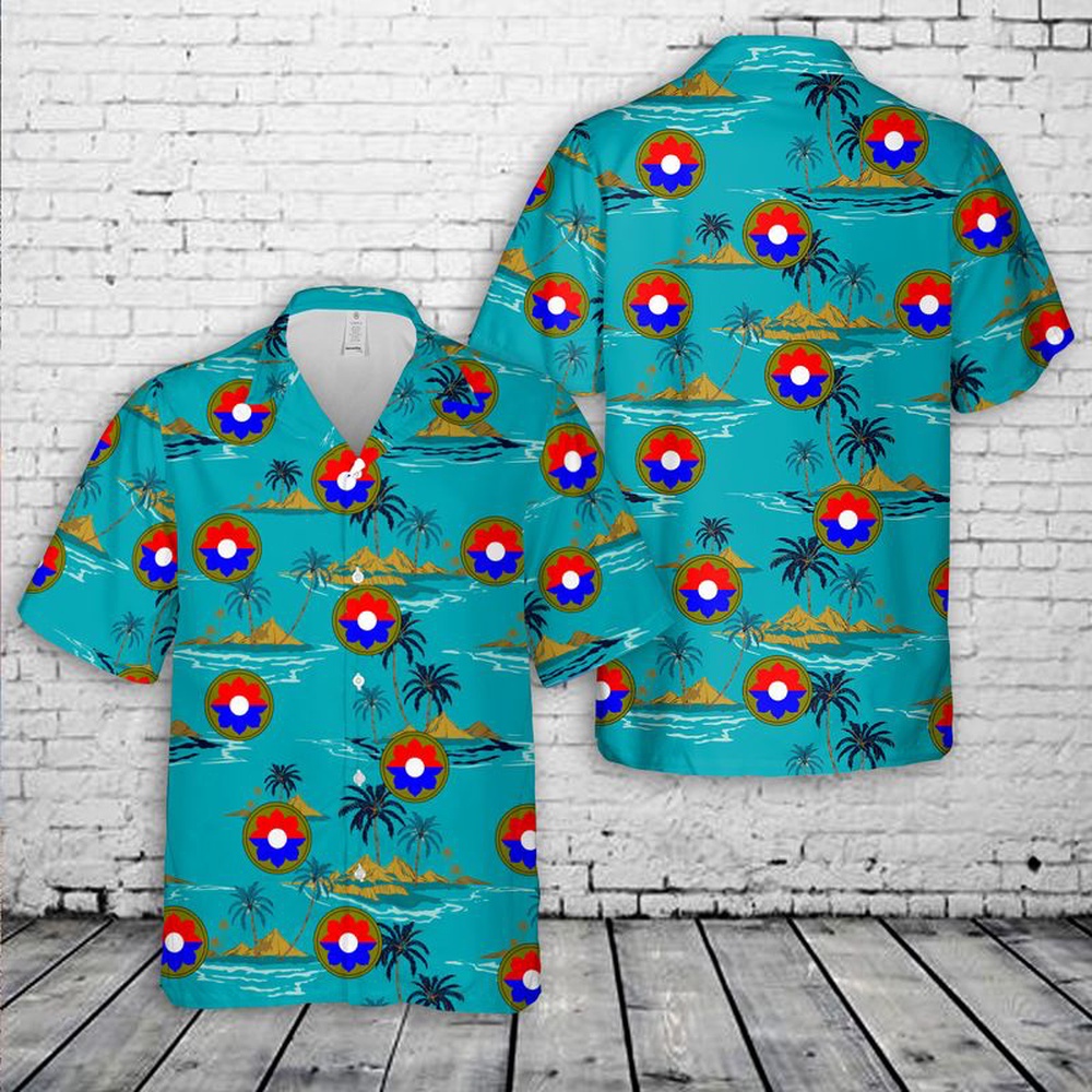 Us Army Hawaiian Shirt, US Army 9th Infantry Division Hawaiian Shirt