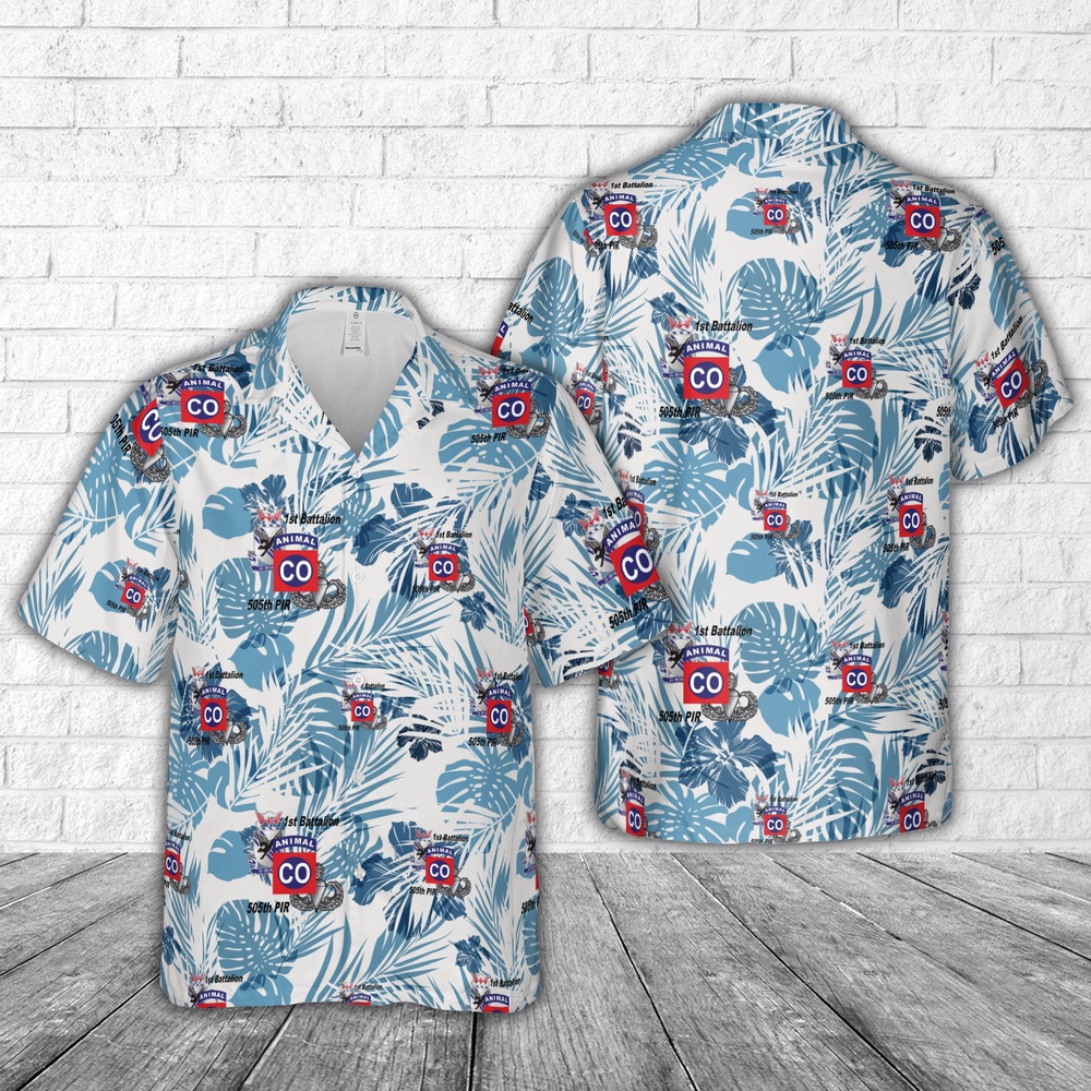 Us Army Hawaiian Shirt, US Army A Co 1-505 PIR Hawaiian Shirt
