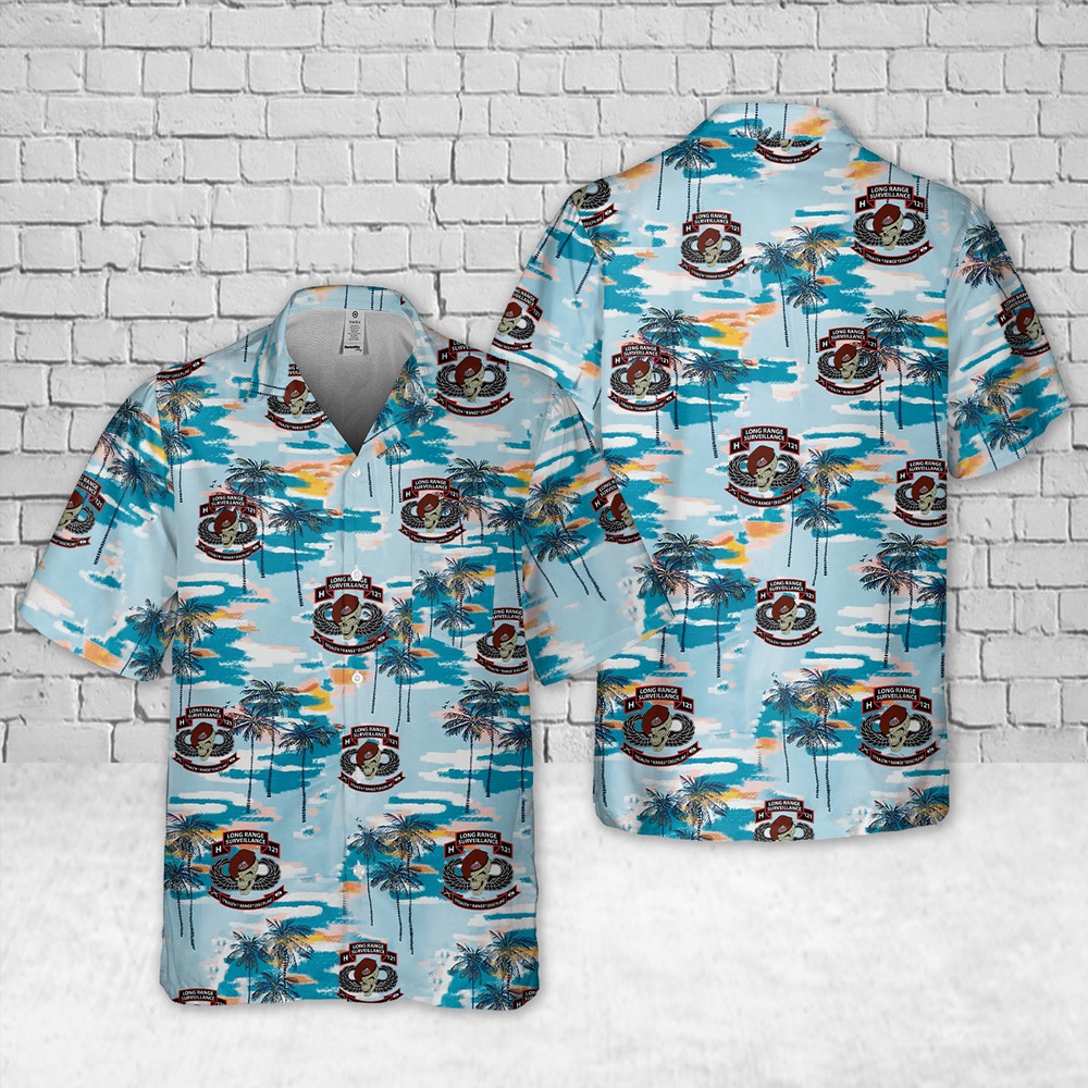Us Army Hawaiian Shirt, US Army H121 Long Range Surveillance Pocket Hawaiian Shirt