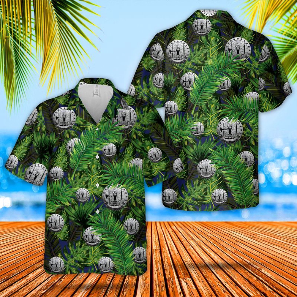 Us Army Hawaiian Shirt, US Army Instructor Identification Badge Hawaiian Shirt