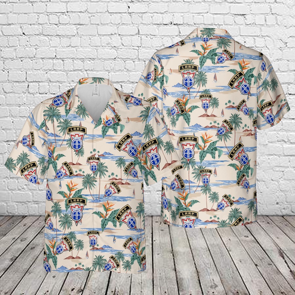 Us Army Hawaiian Shirt, US Army LRRP 82nd Airborne Recondo School Hawaiian Shirt