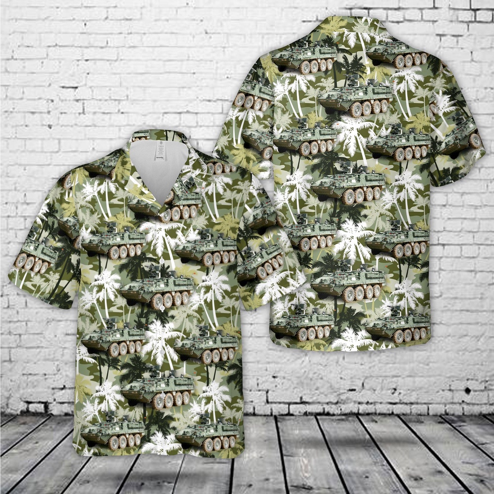 Us Army Hawaiian Shirt, US Army M1130 Stryker Command Vehicle Hawaiian Shirt