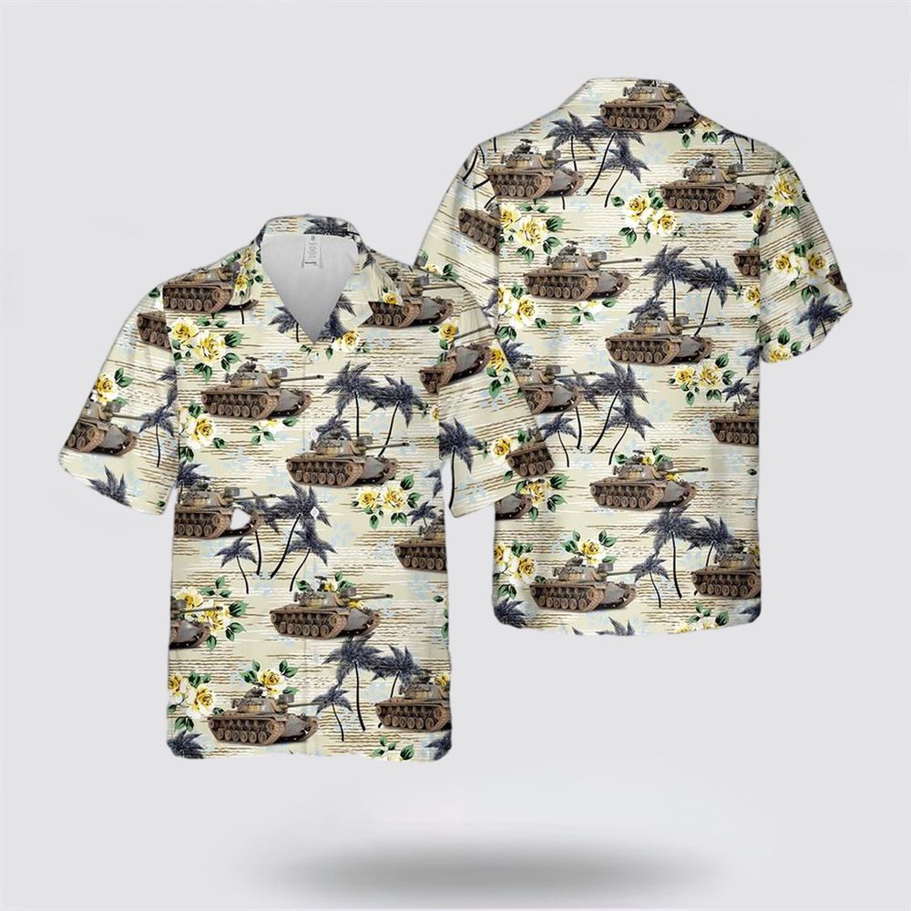 US Army M48A1 Patton Vietnam war Hawaiian Shirt - Gift For Military Personnel