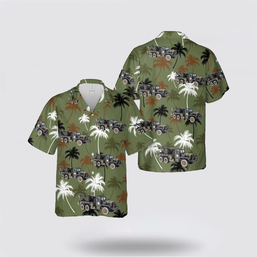 US Army M534 Medium Wrecker Hawaiian Shirt - Gift For Military Personnel